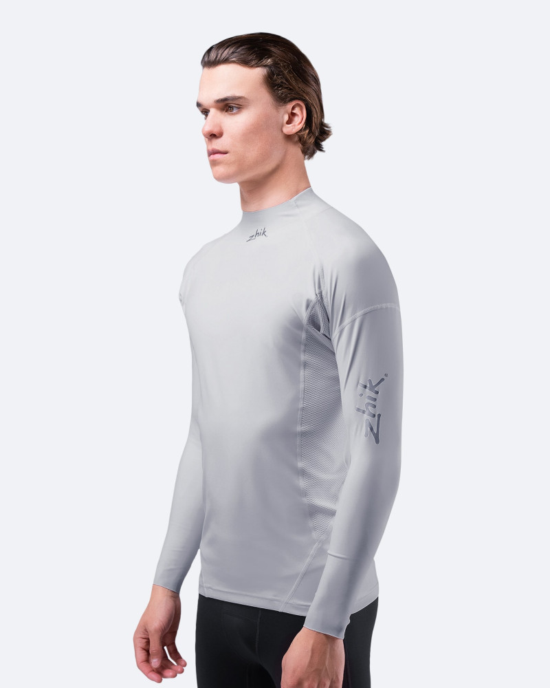 Moška Eco Spandex majica z dolgimi rokavi – Platinum