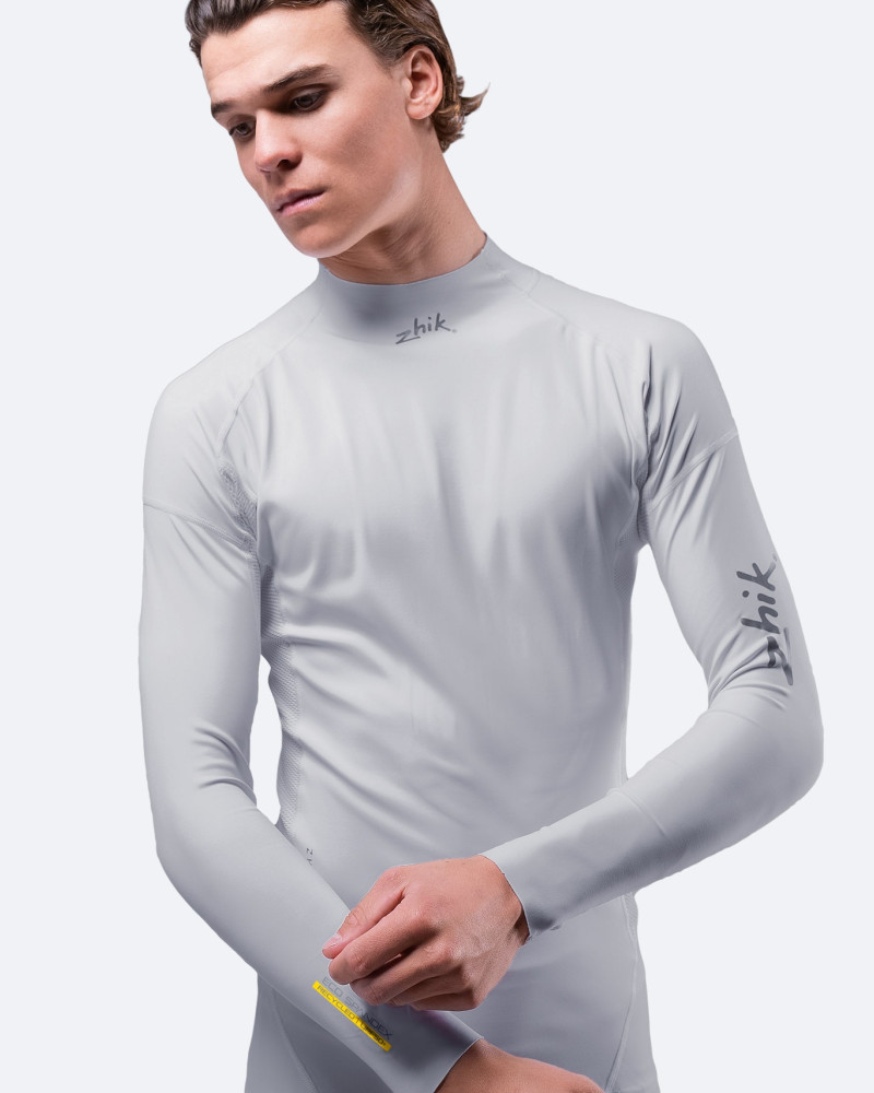 Moška Eco Spandex majica z dolgimi rokavi – Platinum
