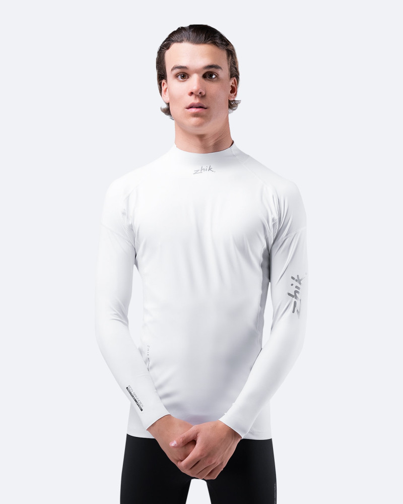 Moška UV-zaščitna majica Zhik Eco Spandex UPF 50+ - bela