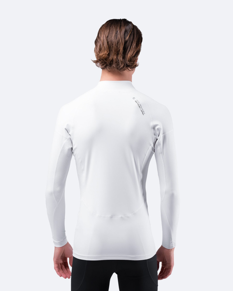 Moška UV-zaščitna majica Zhik Eco Spandex UPF 50+ - bela