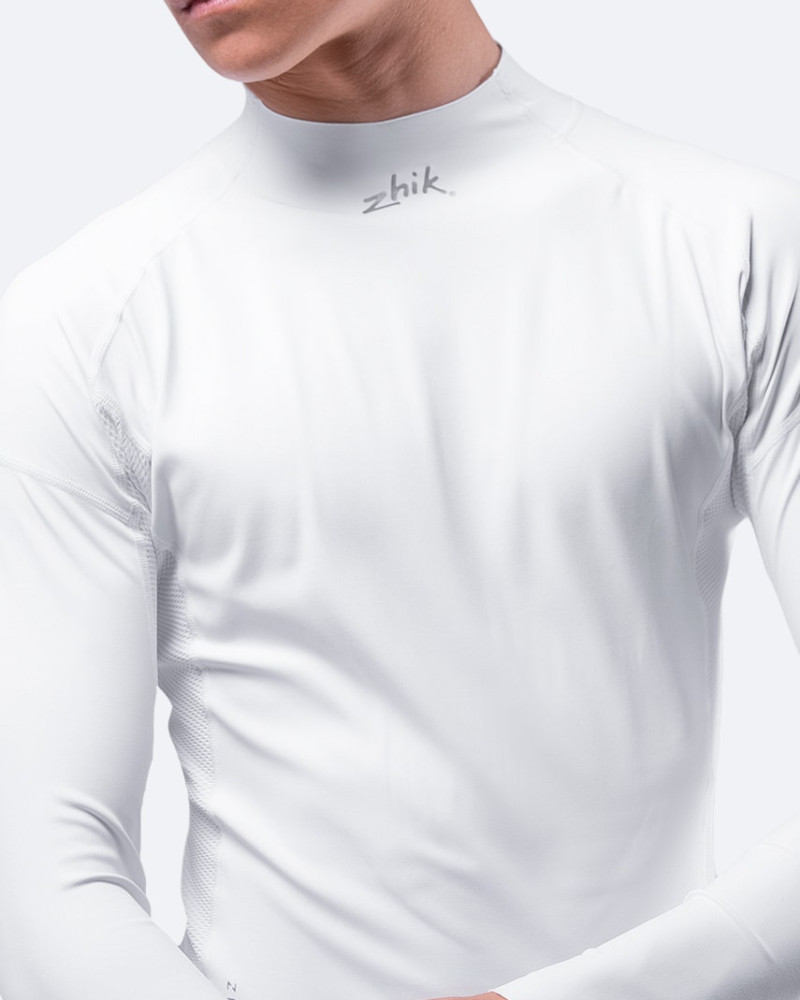 Moška UV-zaščitna majica Zhik Eco Spandex UPF 50+ - bela