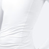 Ženski bel eko spandex top z dolgimi rokavi