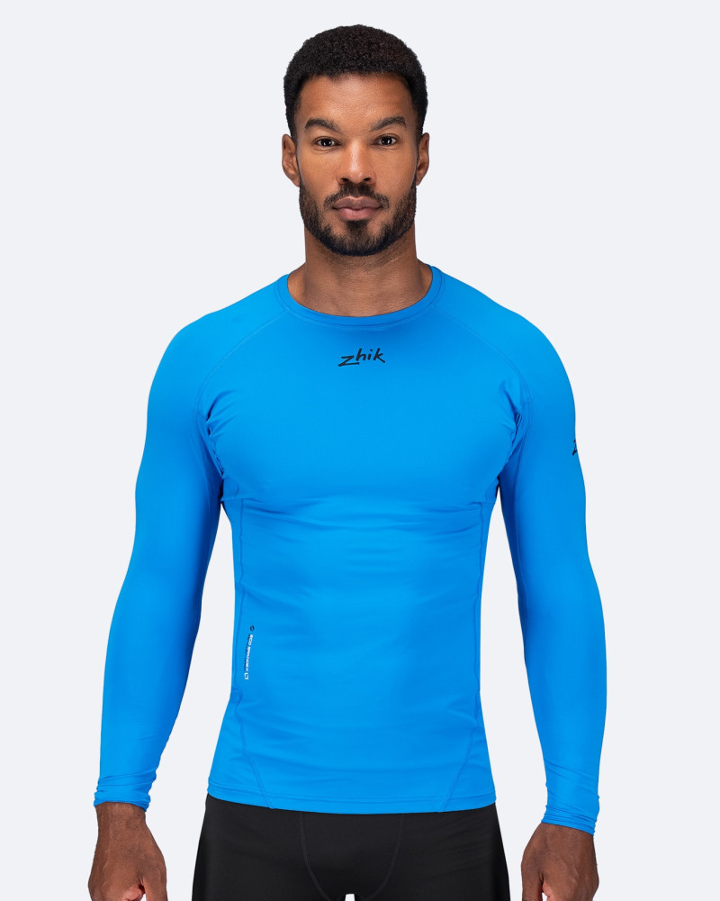 Moški Eco Spandex LT dolgi rokavi - cijan