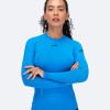 Ženski Eco Spandex LT dolgi rokavi Baselayer - cijan