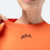 Ženski Eco Spandex LT osnovni top z dolgimi rokavi - ognjeno rdeč
