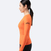 Ženski Eco Spandex LT osnovni top z dolgimi rokavi - ognjeno rdeč