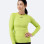 Ženski Eco Spandex LT osnovni top z dolgimi rokavi, limeta