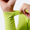 Ženski Eco Spandex LT osnovni top z dolgimi rokavi, limeta