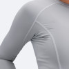 Ženski Eco Spandex LT osnovni top z dolgimi rokavi - platinast