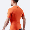 Moški Eco Spandex LT kratki rokavi osnovni top - ognjeno rdeč