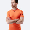 Moški Eco Spandex LT kratki rokavi osnovni top - ognjeno rdeč
