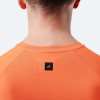 Moški Eco Spandex LT kratki rokavi osnovni top - ognjeno rdeč