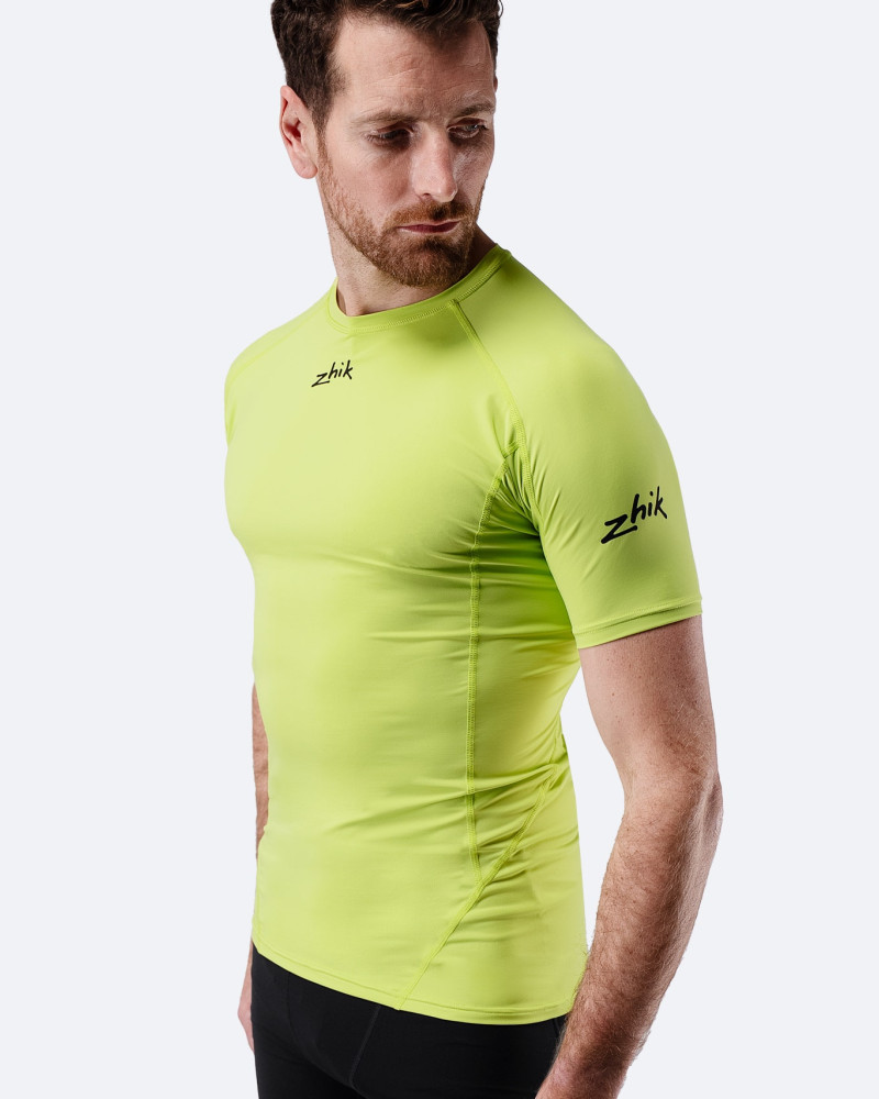 Moška tehnična majica Eco Spandex LT s kratkimi rokavi - limeta