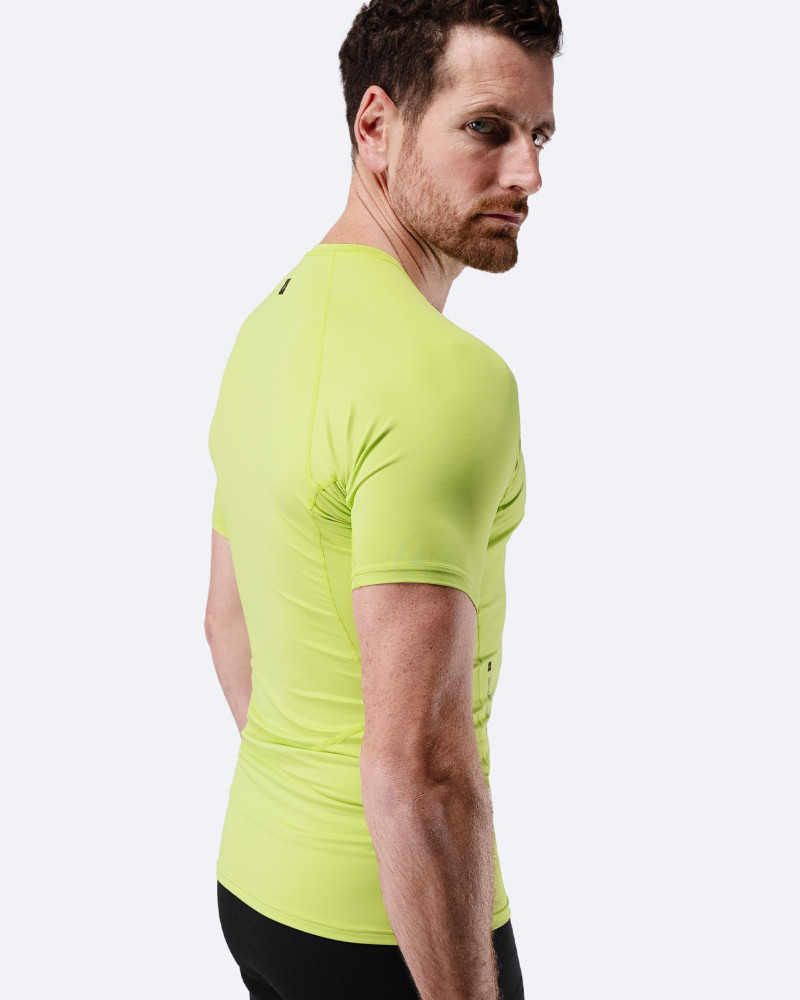 Moška tehnična majica Eco Spandex LT s kratkimi rokavi - limeta