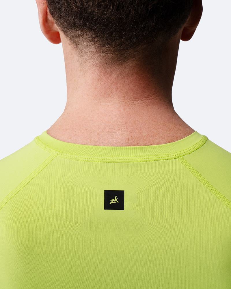 Moška tehnična majica Eco Spandex LT s kratkimi rokavi - limeta