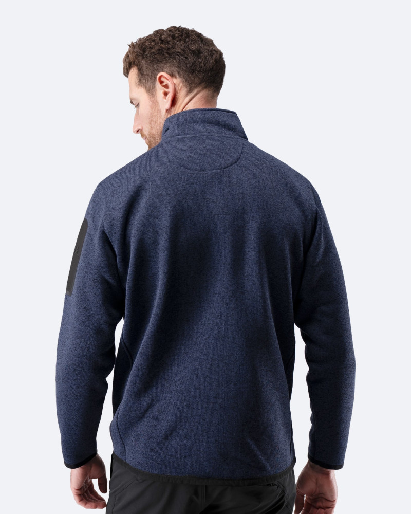 Moška pletena flis jakna Zhik Knit Fleece - temno modra marle