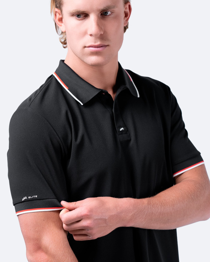 Moška polo majica Elite - črna