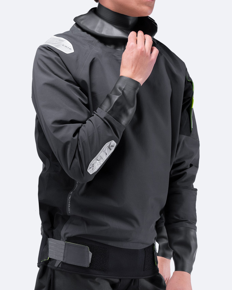 Črni lateks anorak OFS800