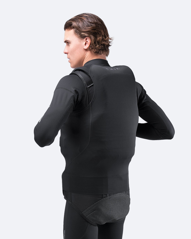 Tekmovalni jopič Eco Spandex - črn