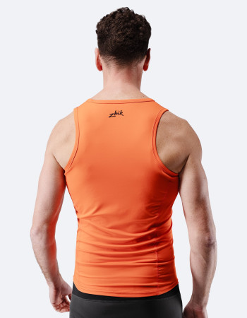 Moški Eco Spandex LT Race Singlet - ognjeno rdeč