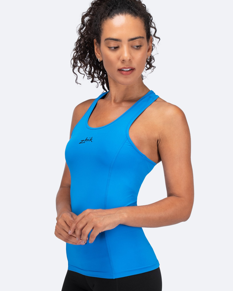 Ženski Eco Spandex LT Race Singlet - cijan