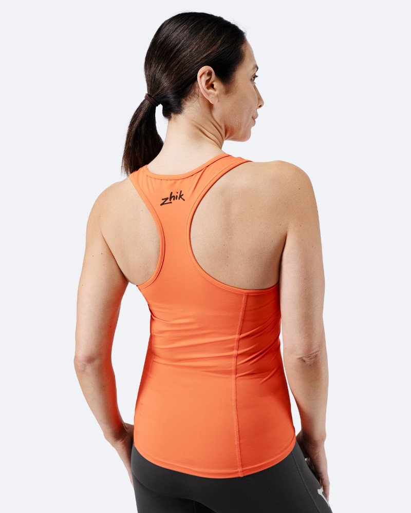 Ženski Eco Spandex LT Race Singlet - ognjeno rdeč