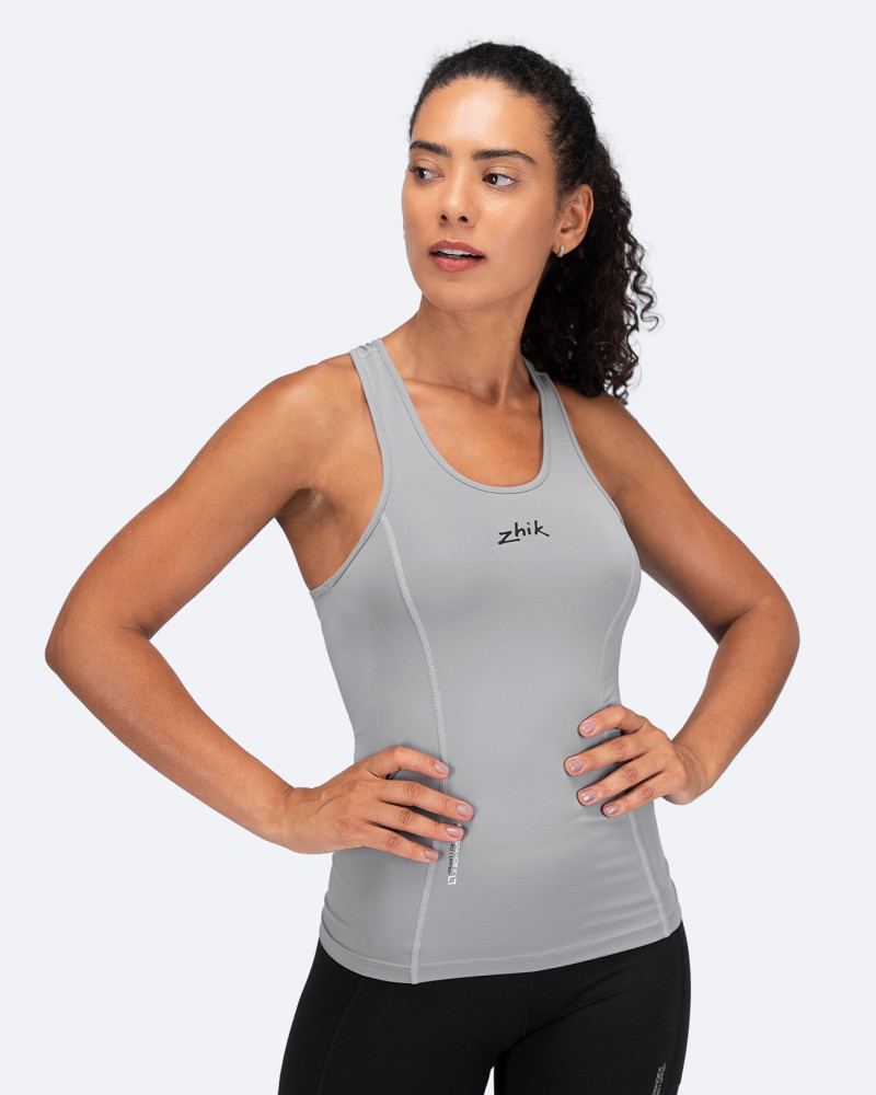Ženski Eco Spandex LT Race Singlet - platinast