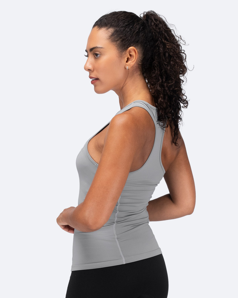 Ženski Eco Spandex LT Race Singlet - platinast